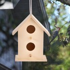 Wooden Bird House Hanging Nesting Box Birdhouse For Outdoor Garden