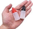 50 Pcs 5ml Plastic Squeezable Eye Liquid Dropper Bottles With Childproof Cap