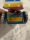 Vintage 50 Suzuki Mechanical Celluloid Santa On Tricycle Wind Up Tin Litho Japan