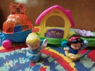 Lot Fisher-price Little People Princess Parade Floats Disney Figures Tiana Ariel
