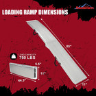 Ruedamann 7ft Aluminum Motorcycle Ramp  750 Lbs Capacity  1 Pc