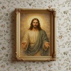 Jesus Christ Wall Art Sacred Portrait     Christian Faith Print No Frame