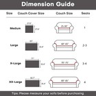 Waterproof Sofa Cover Mat Faux Leather Sectional Couch Mat For Chair 2 3 Seater