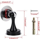 Sumnacon Magnetic Door Stopper  Heavy Duty Stainless Steel Door Stop   4 Pcs