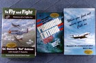 Jet Pilots  3x Signed Book Lot  Anderson bottomly burt  Aviation Planes Flying