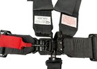 Sfi Date Dec 2028 Black 5 Point 3  Wide Safety Race Harness Seat Belt Kit 16 1