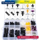 140pcs For Jaguar Body Interior And Exterior Retainer Fastener Clip Assortment X