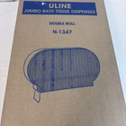 Uline H-1347 Jumbo Bath Tissue Dispenser Double Roll Toilet Paper Holder Wall