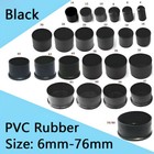 Round Chair Leg Cap Pvc Rubber Feet Protector Pad Furniture Table Cover 6mm-76mm