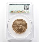 2019-w  50 Burnished Gold Eagle First Delivery 1 Oz Gold Ms70 Cac Cacg  9823