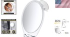 Fogless Shower Mirror With Suction Mount Shaving Mirror For Bathroom White