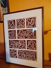 Dietrich Varez Woodblock Print  hawaiin Dog  Signed  no Frame 