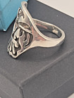 Vintage Sterling Silver Ring Northwest Coast Style Native American Thunderbird 9