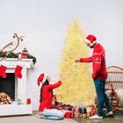 7ft White Christmas Tree     400 Lights  3 Modes  Stepless Dimming  1218 Tips