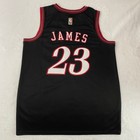  Lebron James  23 Black Adult Men s Embroidered Jersey Sizes S-2xl