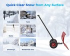 29 Inch Extra-large Snow Pusher Shovel With 5 Adjustable Blade Positions