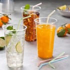 Black Plastic Drinking Straws Bulk Party Milk Tea Beverage Disposable Straw