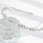 Bride Headpiece - Rhinestone Crystal Wedding Headband For Women  Diamond Headpie