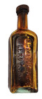 Shiloh s Consumption Cure  Embossed Aqua Bottle  S  C  Wells   Co  Leroy  N y 