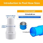 1 5  X 16  Pool Sand Filter Pump Hose For Intex   Coleman Above Ground Pools    