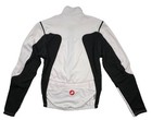 Castelli Mens Xl Rosso Corsa Cycling Jacket White Black Red Windproof Reflective