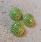 Antique Czech Glass Buttons - Vintage - Art-deco - 1920  s-1930  s  3pcs  - G953