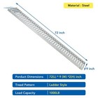     set Of 2 Capacity 1500 Lbs Loading Ramps Anti-slip Ramp Anti-slip Ramp 72x9 In