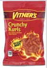 Vitner s 8 Pack Crunchy Curls Sizzlin  Hot Cheese A Chicago Original 8 1oz Bags