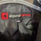 Alpine Swiss Wool Blend Jacket Mens Large Long Sleeve Collared Full Zip
