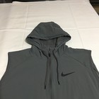 Nike Therma-fit Vest Winterized Hoodie Full Zip Mens Xl Tall Gray Fleece