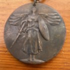 Us Wwi Victory Medal Aisne-marne Oise-aisne Meuse-argonne Bars Original