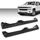 Fit For 14-18 Chevy Gmc Pickup Silverado Sierra Extended Cab Rocker Panel Black