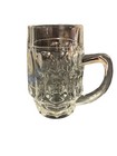 Vintage Lowenbrau-clear Beer Stein Mug Thumbprint Design  4l Or 12 Ounces German