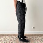 Vintage 1970s Soviet Union Work Navy Welders Lined Cargo Pants Size 30
