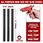 Arrow 200pc Mini Hot Glue Sticks 4 x5 16  Glue Gun Sticks Hot Melt For Diy Craft