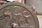 15 2 chinese Bronze Dynasty Palace Dragon Beast Pixiu Round Vanity Mirror