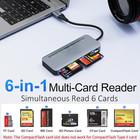 6-in-1 Cfast 2 0 Card Reader     Usb 3 0 5gbps   Simultaneous Read