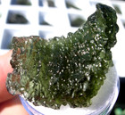 29 6 Carats 28x20x7mm Moldavite From Czech Republic Meteorite Impact With Coa