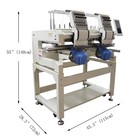 Commercial Dual Head 12-needle Embroidery Machine With Automatic Thread Cutting