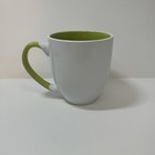 Vintage Microsoft Coffee Mug Cup White With Logo Green Handle 12 0z  4  Tall