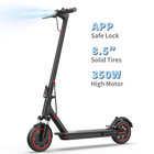 Ladped Electric Scooter 10 5ah Dual Suspension Foldable 19mph Shock Absorption