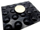 Stick-on Pad Rubber Bumper  Has 3 8  Pad  Is 1 8  Tall  For Cabinet Drawer Pad