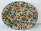 Vintage Nevco Oval Tin Serving Tray Floral Design 13  X 10 25  South Africa 1587