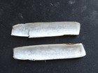  fff200 Pair Of Solen Tehuelchus  Philippines  64mm Razor Clam Shells