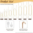 4 Pack Plate Hangers For Wall  Suitable 8-10 Inch Art Plate  8 -10   Gold