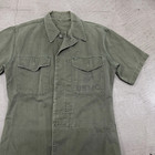 Korean War P-53 Usmc Stencil Hbt Herringbone Field Utility Shirt
