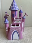 Disney Castle Toothbrush Holder Pink  Purple   White With Drain Plug
