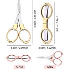 Folding Scissors Small Cutters Sewing Pocket Portable Travel Mini Foldable Lot