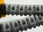 Antique Lace - Black Chantilly-style Lace - 19th Century - 1 15 M
