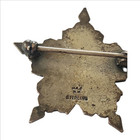 Usat Otsegoimperial Ww1 Sterling Silver German Rare Naval Land Badge Snowflake